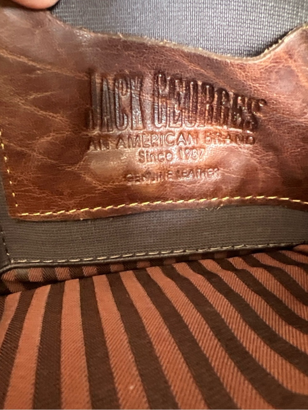 Jack Georges Small Convertible Backpack /Crossbody Leather - Picture 15 of 15